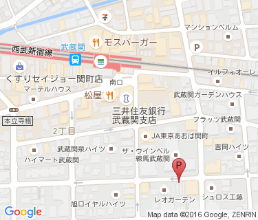 武蔵関駅南第二自転車駐車場の地図
