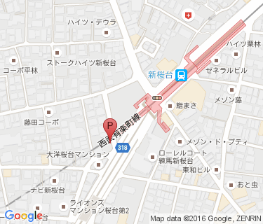 新桜台駅自転車駐車場の地図
