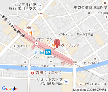 氷川台駅第一自転車駐車場(時間利用)の地図