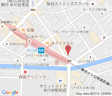 氷川台駅第一自転車駐車場(拡張)(一回)の地図
