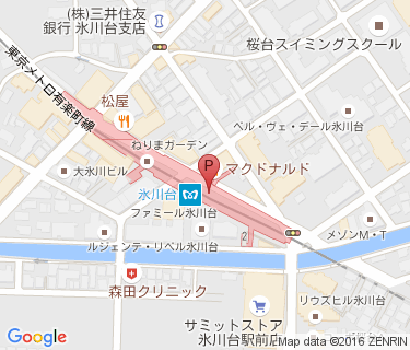 氷川台駅第一自転車駐車場(定期)の地図