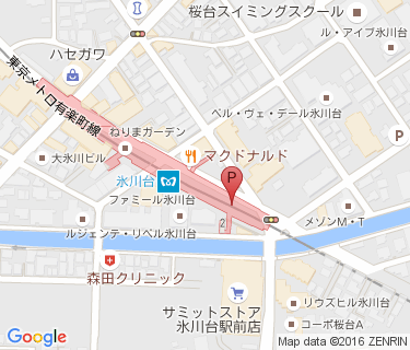 氷川台駅第二自転車駐車場の地図