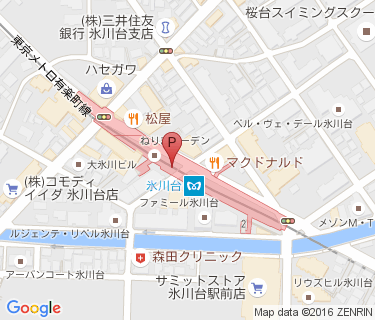 氷川台駅第三自転車駐車場の地図