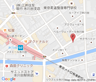 氷川台駅第六自転車駐車場の地図