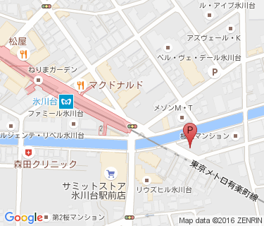 氷川台駅第七自転車駐車場の地図