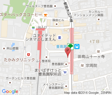 豊島園駅東自転車駐車場の地図