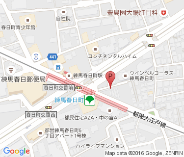 練馬春日町駅自転車駐車場の地図