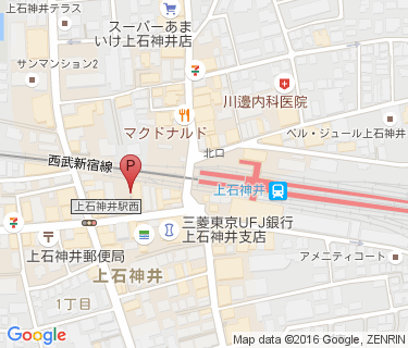 上石神井駅南第二自転車駐車場の地図