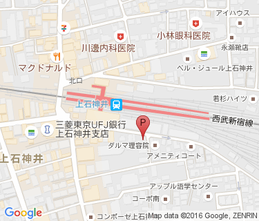 上石神井駅南第三自転車駐車場の地図