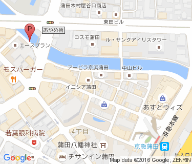 蒲田あやめ橋自転車駐車場の地図