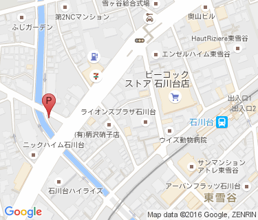 石川台駅柳橋自転車駐車場の地図