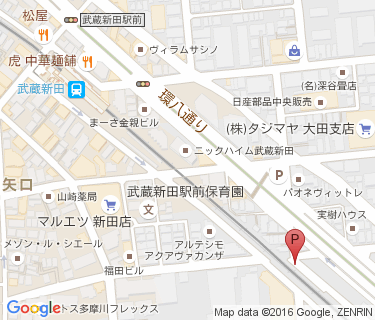 武蔵新田自転車駐車場の地図