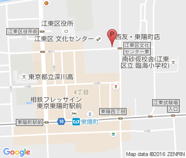 サイカパーク 西友東陽町店駐輪場 Cエリアの地図