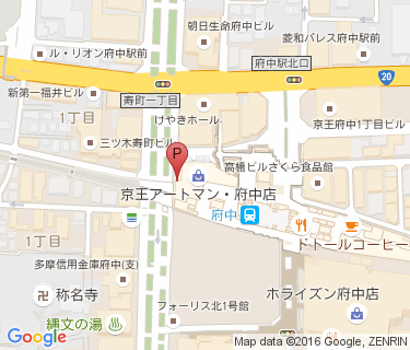 京王府中SC地下駐輪場の地図