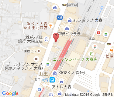 サイカパーク 三井住友信託銀行 大森支店駐輪場の地図