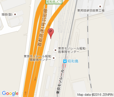 昭和島駅前自転車駐車場の地図