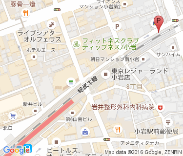 小岩駅東駐輪場の地図