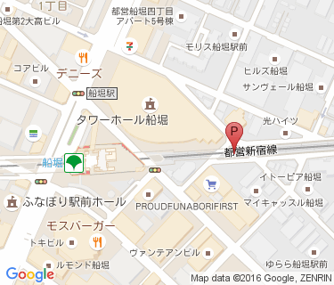 船堀駅東1号駐輪場の地図