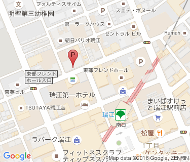 瑞江駅北駐輪場の地図