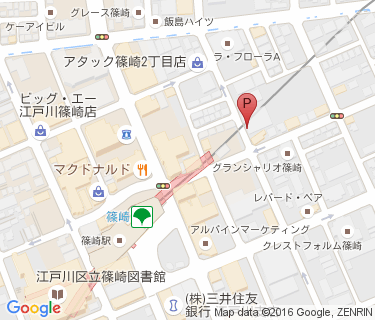 篠崎駅東駐輪場の地図