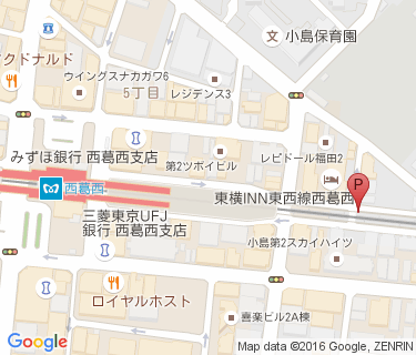 西葛西駅東2号駐輪場の地図