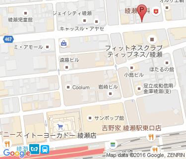 綾瀬北自転車駐車場の地図