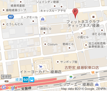 東綾瀬公園第2自転車駐車場の地図