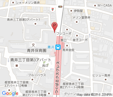 青井駅自転車駐車場の地図