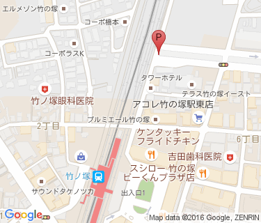 竹の塚東自転車駐車場A棟の地図
