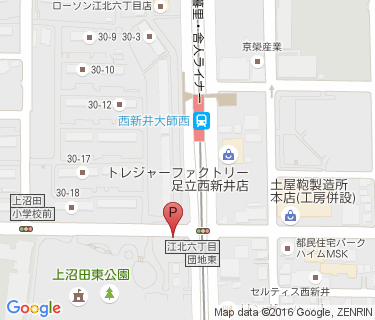 西新井大師西駅第4自転車駐車場の地図