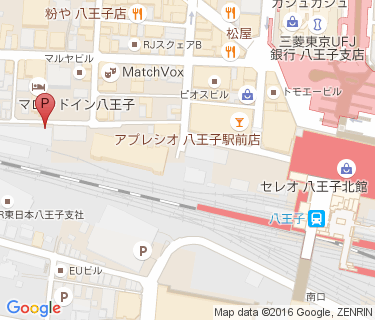 八王子駅北口旭町自転車駐車場の地図