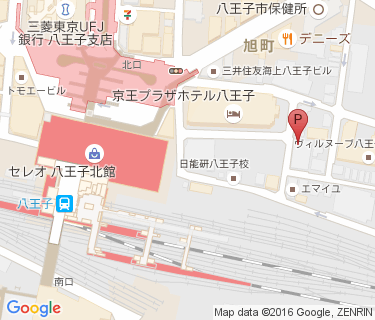 八王子駅北口東自転車駐車場の地図