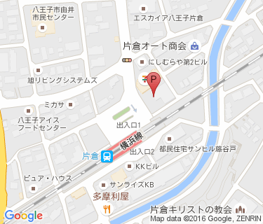 片倉駅自転車駐車場の地図