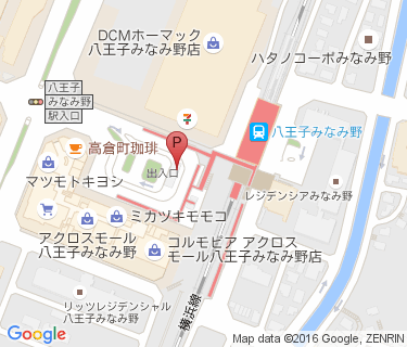 八王子みなみ野駅西自転車駐車場の地図