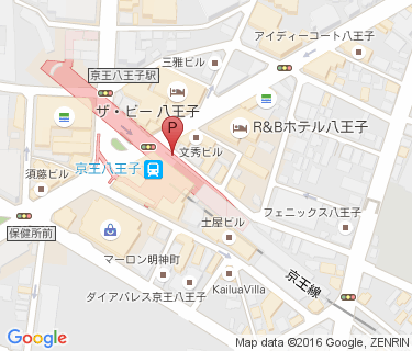 京王八王子駅中央第2自転車駐車場の地図