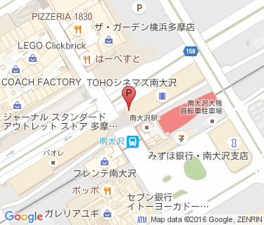 南大沢駅中央自転車駐車場の地図
