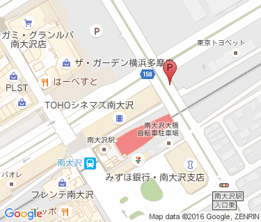 南大沢駅第2バイク駐車場の地図