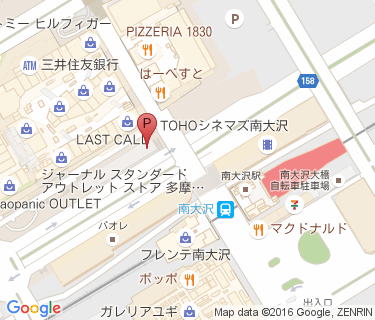南大沢駅北自転車駐車場の地図