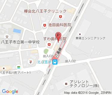 北八王子駅自転車駐車場の地図