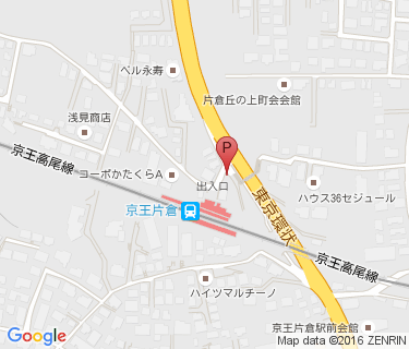 京王片倉駅自転車駐車場の地図