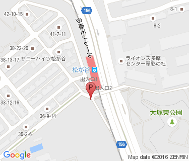 松が谷駅自転車駐車場の地図