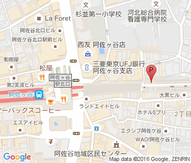 阿佐ヶ谷東自転車駐車場の地図