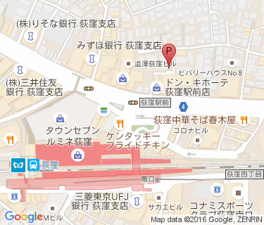荻窪北第一自転車駐車場の地図