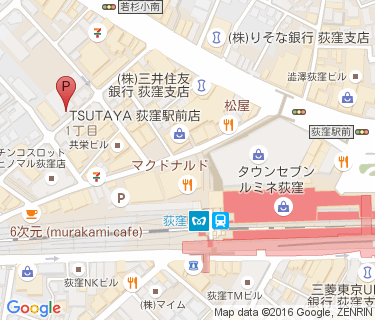 荻窪西第一自転車駐車場の地図
