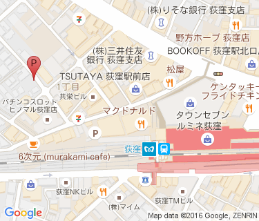荻窪西第二自転車駐車場の地図