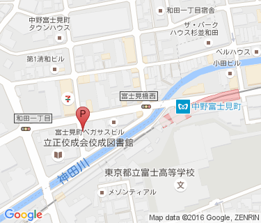 中野富士見町自転車駐車場の地図