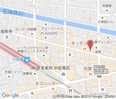 中板橋駅東自転車駐車場の地図