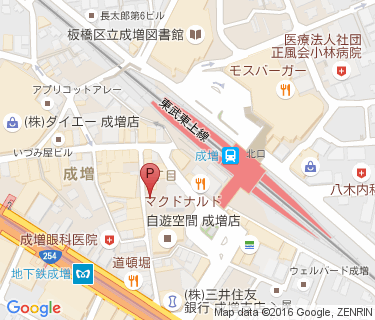 成増駅南口第2自転車駐車場の地図