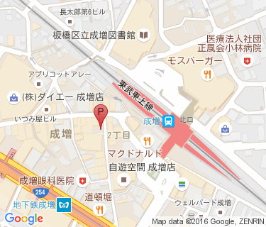 成増駅南口第3自転車駐車場の地図
