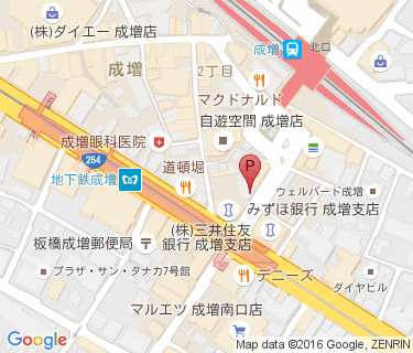 成増駅南口第4自転車駐車場の地図